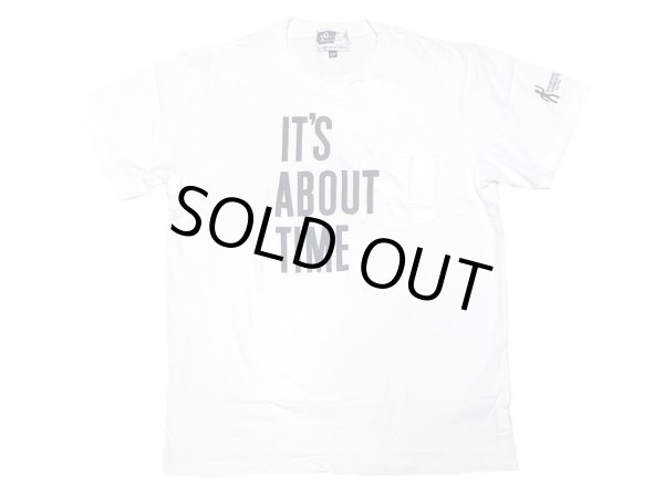 画像1: ENGINEERED GARMENTS® Pocket-Tee "IT'S ABOUT TIME" カナダ製 白 7 (1)