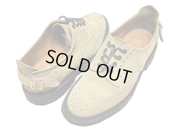 画像1: 【Vintage/Used】Tricker's BOURTON Suede ヒールストラップ ネペンテス別注 (1)