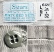 画像9: 【Vintage/Used】SEARS ARMY TWILL GRAY CHINO PANTS 34×32 USA製 (9)