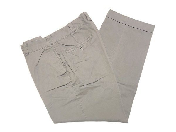 画像1: 【Vintage/Used】SEARS ARMY TWILL GRAY CHINO PANTS 34×32 USA製 (1)