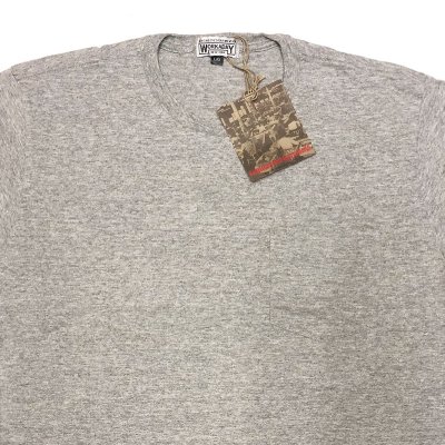 画像1: ENGINEERED GARMENTS®WORKADAY Pocket-Tee カナダ製 灰 無地