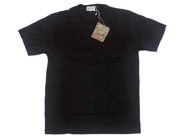 画像1: ENGINEERED GARMENTS®WORKADAY Pocket-Tee カナダ製 黒 無地 (1)
