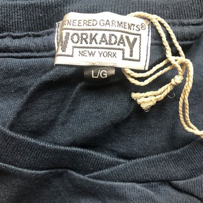 画像2: ENGINEERED GARMENTS®WORKADAY Pocket-Tee カナダ製 紺 無地