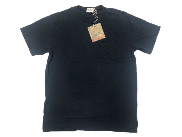 画像1: ENGINEERED GARMENTS®WORKADAY Pocket-Tee カナダ製 紺 無地 (1)