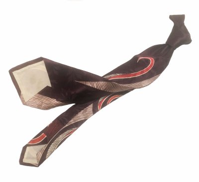 画像2: 【Vintage/Used】Towncraft De Luxe Tie 1950'S USA製 ヴィンテージ・タイ4