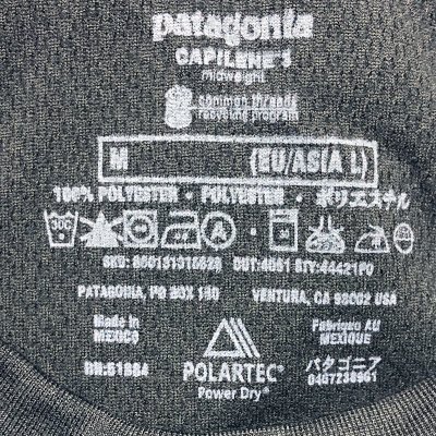 画像3: Deadstock 2010'S Patagonia Capilene Midweight Men's Crew Black M