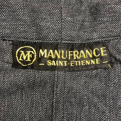 画像3: MANUFRANCE Black Chambray Work Coat 1950'S NOS フレンチアトリエコート