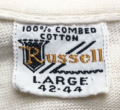 画像3: 【Vintage/Used】1960’S RUSSELL BATMAN Tee L 染み込みプリント　