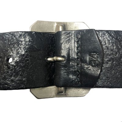 画像2: UN-SYMMETRY GARRISON BELT 3.8 アンシンメトリー ギャリソン ベルト 黒