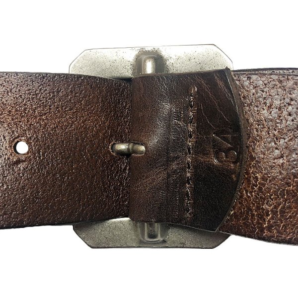 画像4: UN-SYMMETRY GARRISON BELT 3.8 アンシンメトリー ギャリソン ベルト 茶 (4)