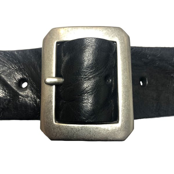 画像3: UN-SYMMETRY GARRISON BELT 3.8 アンシンメトリー ギャリソン ベルト 黒 (3)