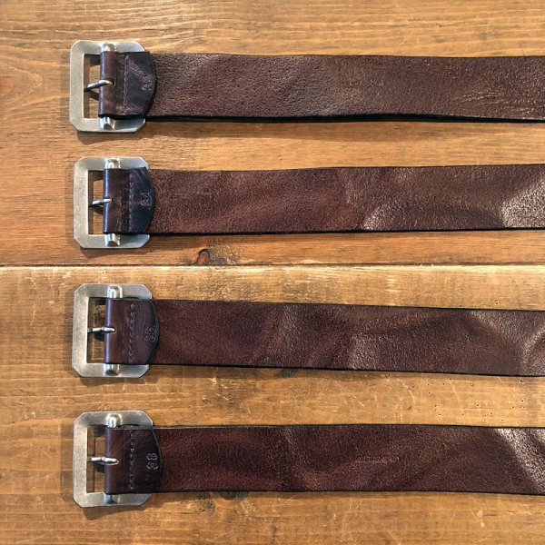 画像7: UN-SYMMETRY GARRISON BELT 3.8 アンシンメトリー ギャリソン ベルト 茶 (7)