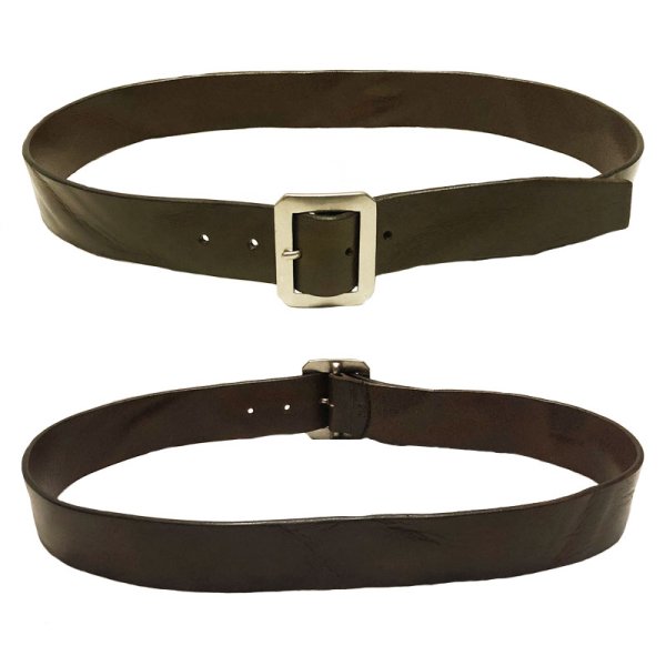 画像2: UN-SYMMETRY GARRISON BELT 3.8 アンシンメトリー ギャリソン ベルト 茶 (2)
