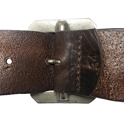 画像2: UN-SYMMETRY GARRISON BELT 3.8 アンシンメトリー ギャリソン ベルト 茶