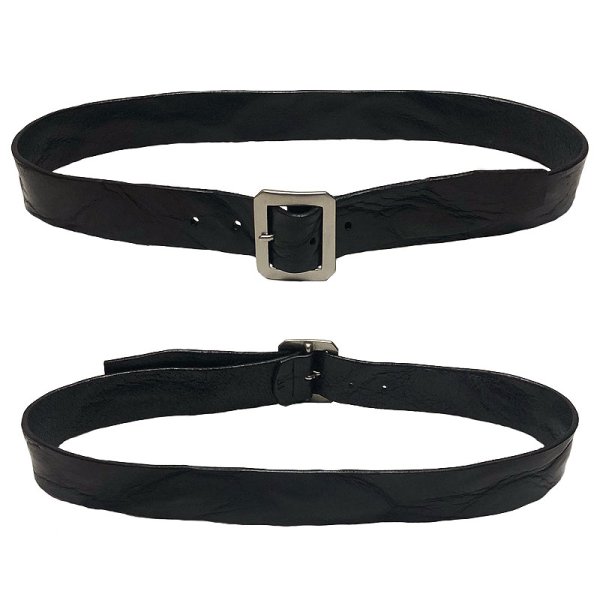 画像2: UN-SYMMETRY GARRISON BELT 3.8 アンシンメトリー ギャリソン ベルト 黒 (2)