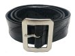 画像1: UN-SYMMETRY GARRISON BELT 3.8 アンシンメトリー ギャリソン ベルト 黒 (1)