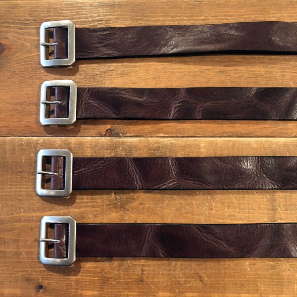 画像6: UN-SYMMETRY GARRISON BELT 3.8 アンシンメトリー ギャリソン ベルト 茶 (6)