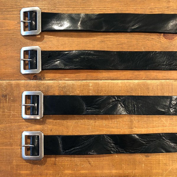 画像6: UN-SYMMETRY GARRISON BELT 3.8 アンシンメトリー ギャリソン ベルト 黒 (6)