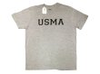 画像1: USMA (United States Military Academy) GRAY Tee Made in USA アメリカ製 (1)