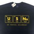 画像3: USNA (US NAVAL ACADEMY) Formula Tee MV Sports® 紺×黄 元素記号 (3)