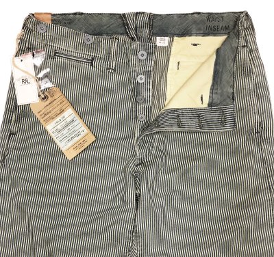 画像1: RRL(Double RL) US.NAVY Utility Trouser Hickory Stripes Vintage加工 