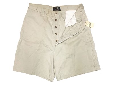 画像1: RRL Military Chino Shorts 1990'S NOS 三ツ星 ダブルアールエル アメリカ製
