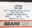 画像4: Deadstock 1970'S SEARS POCKET Tee 50/50 USA製 シアーズ ポケT 茶 袋入 (4)