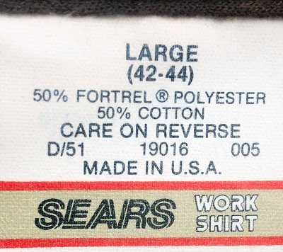 画像3: Deadstock 1970'S SEARS POCKET Tee 50/50 USA製 シアーズ ポケT 茶 袋入