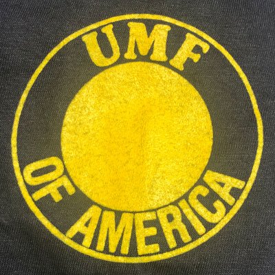 画像1: Deadstock 1980-90'S HANES BEEFY POCKET-T "UMF OF AMERICA" USA製　