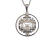 画像1: USNA (US NAVAL ACADEMY) Sterling Silver Round "USNA" Crest Necklace (1)