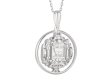 画像2: USNA (US NAVAL ACADEMY) Sterling Silver Round "USNA" Crest Necklace (2)