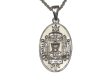 画像1: USNA (US NAVAL ACADEMY) Sterling Silver Oval "USNA" Crest Necklace (1)