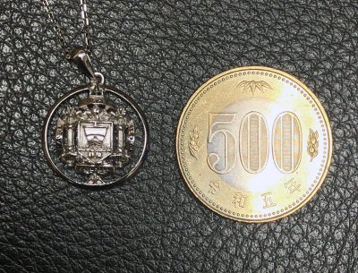 画像3: USNA (US NAVAL ACADEMY) Sterling Silver Round "USNA" Crest Necklace