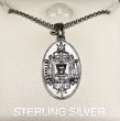 画像7: USNA (US NAVAL ACADEMY) Sterling Silver Oval "USNA" Crest Necklace (7)