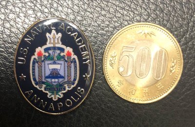 画像3: USNA(U.S. NAVAL ACADEMY)  ANAPOLIS Crest Oval Lapel Pin #871