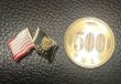 画像5: USNA ANAPOLIS U.S. Flag & U.S.NAVY Flag Crossed Flag Lapel Pin #873 (5)