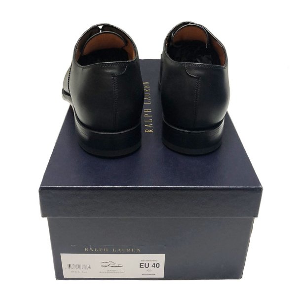 画像3: RALPH LAUREN DENVERII CAP-TOE BLACK CALF MADE IN ITALY 7E(25.5)  (3)