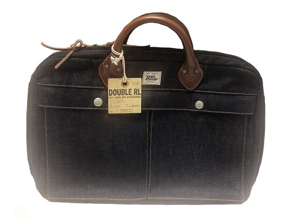 画像1: RRL DENIM LAPTOP BRIFF CASE ダブルアールエル ノートPC ブリーフケース (1)
