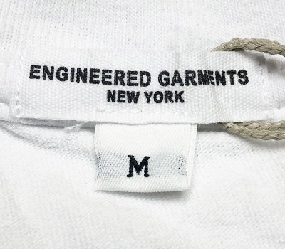 画像3: ENGINEERED GARMENTS® Pocket-Tee "LOVE&MUSIC" 白×黒 カナダ製 白 M