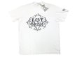 画像1: ENGINEERED GARMENTS® Pocket-Tee "LOVE&MUSIC" 白×黒 カナダ製 白 M (1)