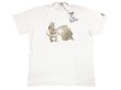 画像1: ENGINEERED GARMENTS® Pocket-Tee "PEACOCK" 白×金 カナダ製 白 L (1)