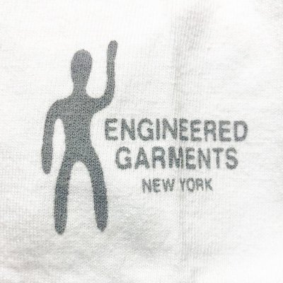 画像2: ENGINEERED GARMENTS® Pocket-Tee "No MAD" 白×銀 カナダ製 白 L