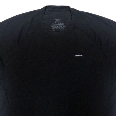画像1: Deadstock 2010'S Patagonia Capilene 2 Men's Crew Half Sleeve Black L