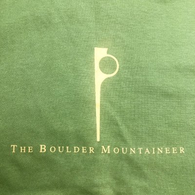 画像1: Deadstock 1990'S THE BOULDER MOUNTAINEER Tee Made in USA 黄緑