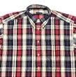 画像4: Deadstock 1990-2000'S GITMAN BROS PLAID B.D.Shirts Made in USA 紺赤白 (4)