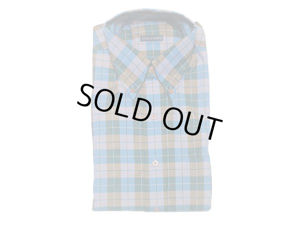 画像1: Deadstock 1990-2000'S GITMAN BROS PLAID B.D.Shirts Made in USA 青緑茶 (1)
