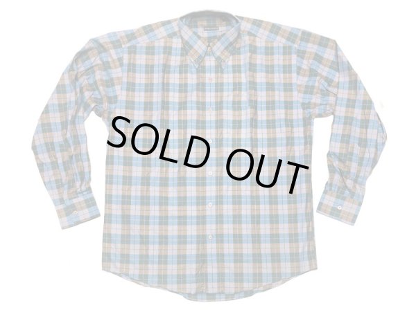画像2: Deadstock 1990-2000'S GITMAN BROS PLAID B.D.Shirts Made in USA 青緑茶 (2)