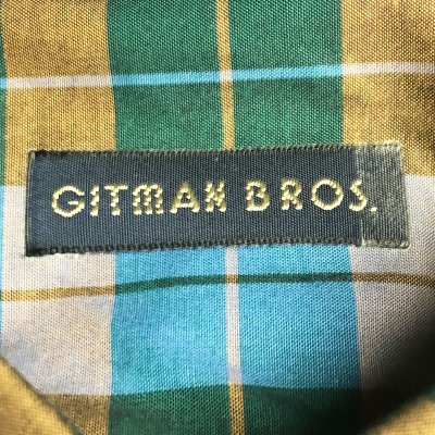 画像2: Deadstock 1990-2000'S GITMAN BROS PLAID B.D.Shirts Made in USA 青緑茶