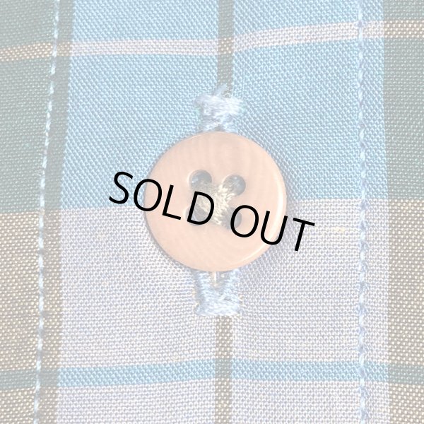 画像7: Deadstock 1990-2000'S GITMAN BROS PLAID B.D.Shirts Made in USA 青緑茶 (7)