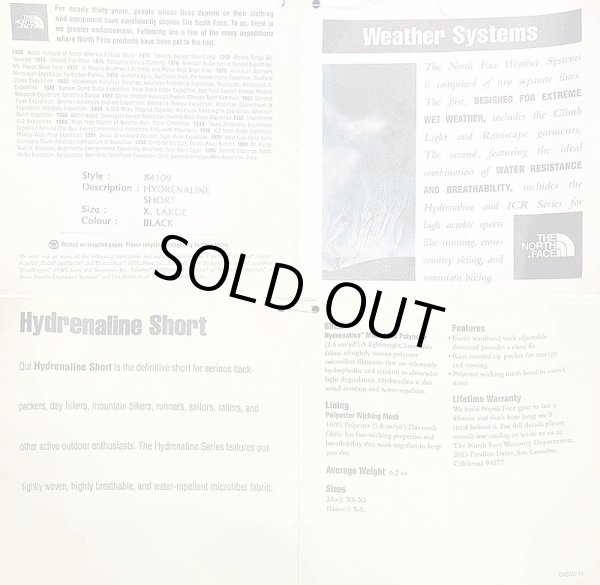 画像9: Deadstock 2000'S THE NORTH FACE HYDRENALINE SHORTS ノースフェイス 黒 (9)